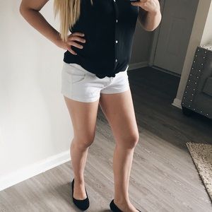 Hollister shorts white size 3